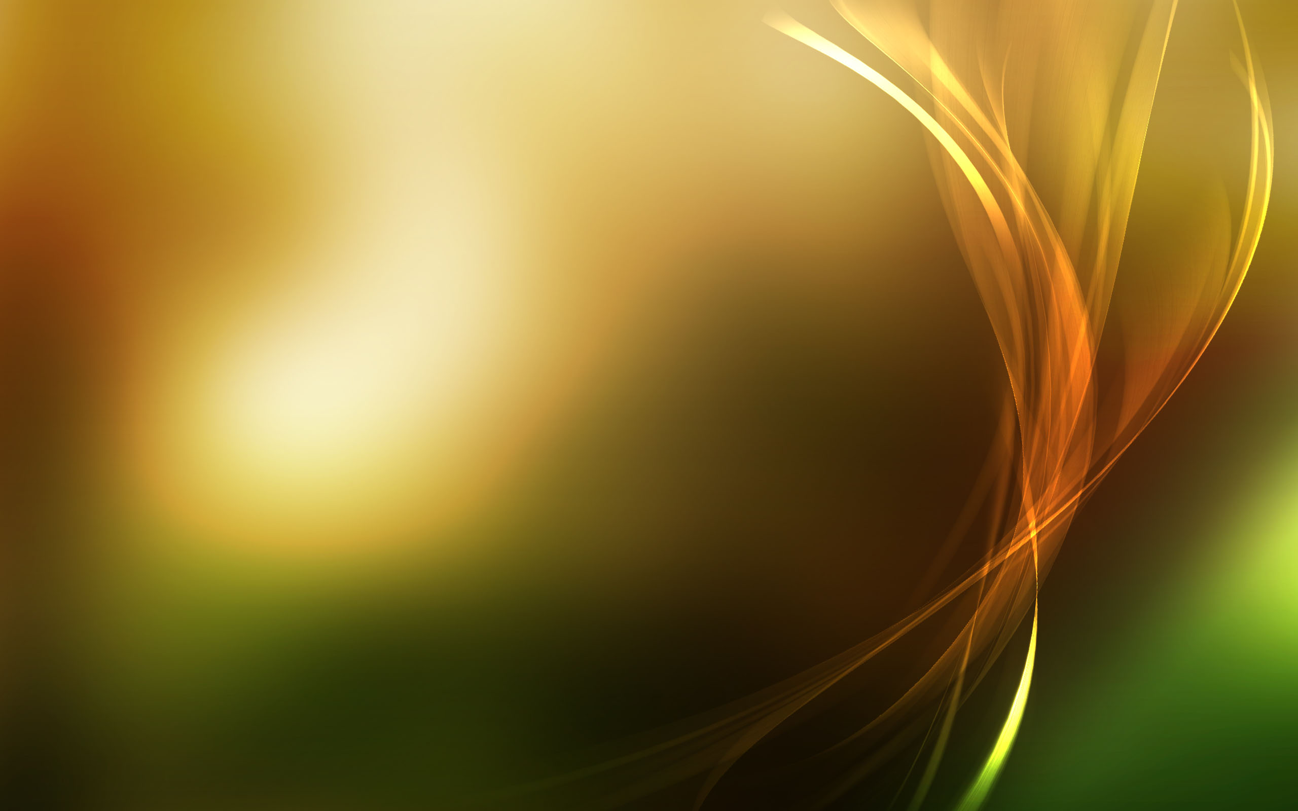 Calm Curves Abstract Wallpapers - Green And Gold Abstract Background - HD Wallpaper 