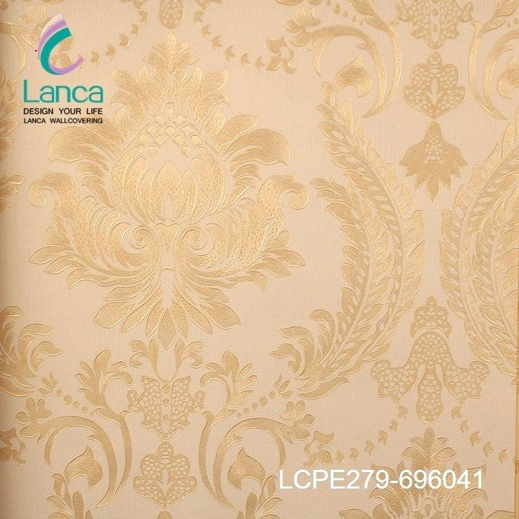 Gold And Pink Damask Wallpaper High Quality White Modern - HD Wallpaper 