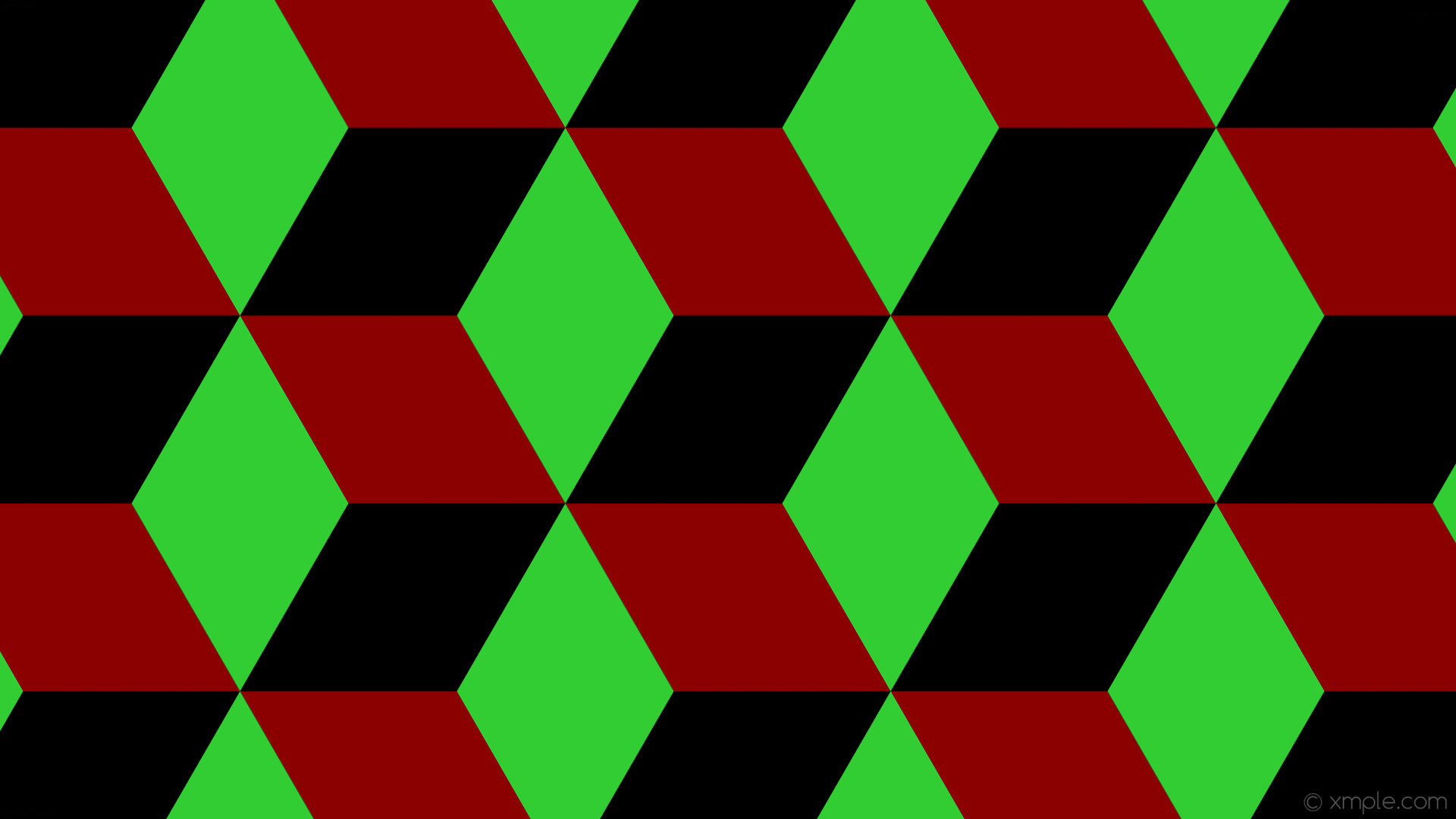 Wallpaper Green Red 3d Cubes Black Dark Red Lime Green - Dark Red And Lime Green - HD Wallpaper 