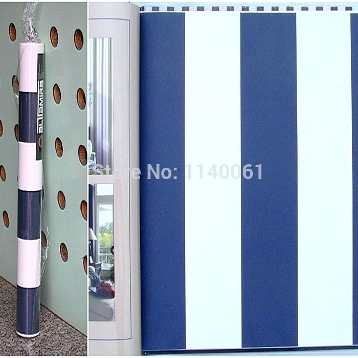 Blue And White Striped Wallpaper Style Navy Stripe - HD Wallpaper 