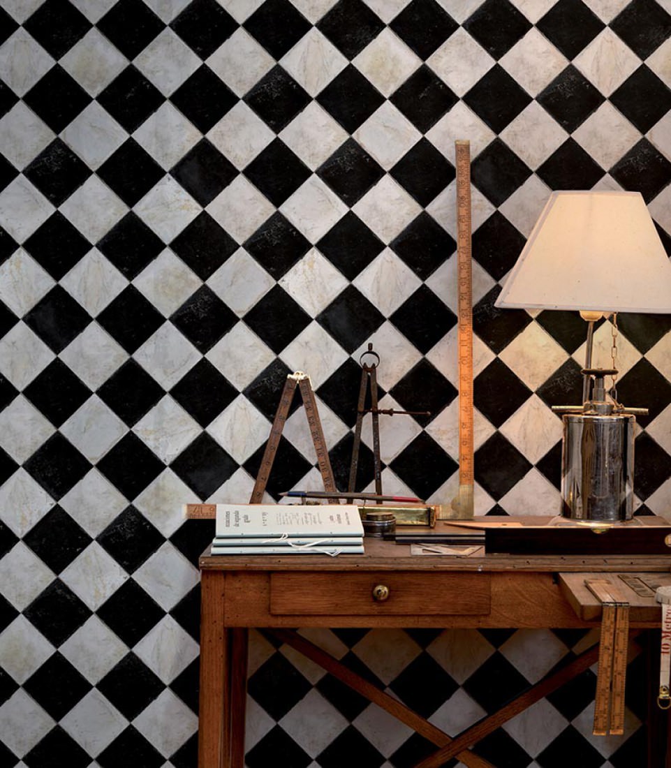 Chess Design In Room - HD Wallpaper 