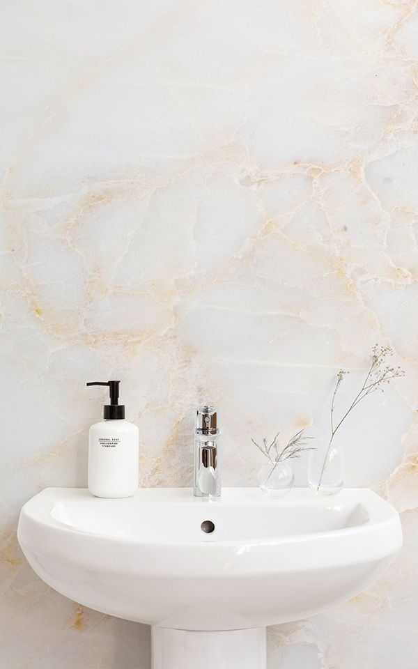 White Marble Wallpaper Bathroom - HD Wallpaper 