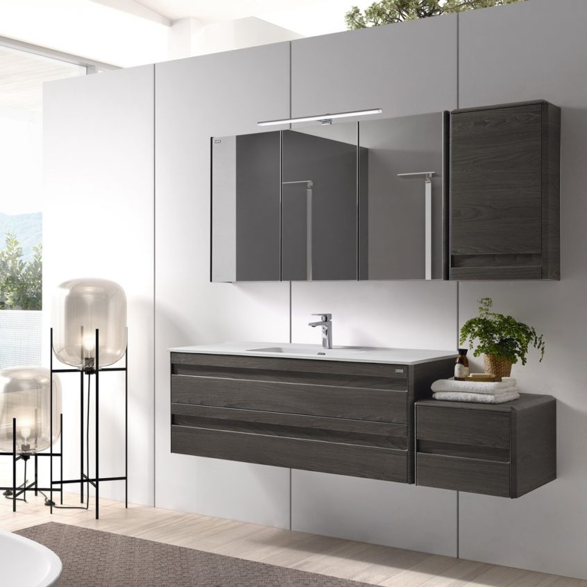 Cabinet Bathroom Wallpaper Wall Hung Sink Vanities - Wall Hung Cabinet Bathroom - HD Wallpaper 