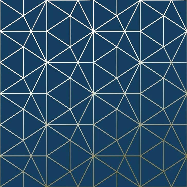 Blue And Gold Wall Paper Blue And Gold Wall Paper Satisfying - Geometric Wallpaper Blue - HD Wallpaper 