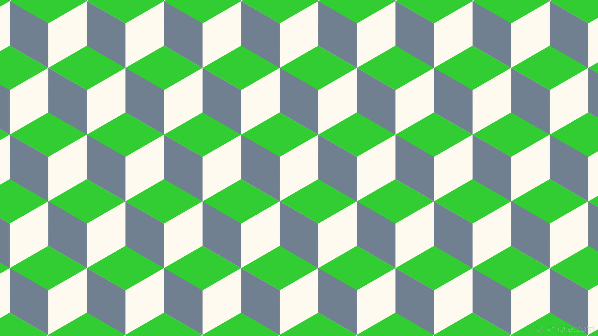 Wallpaper Green Grey 3d Cubes White Floral White Lime - Circle - HD Wallpaper 