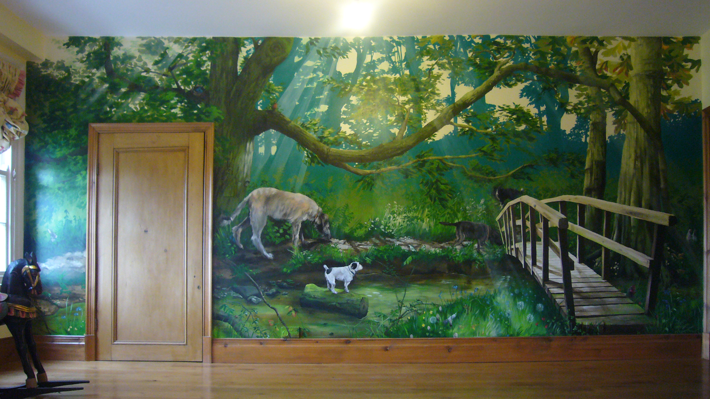 Wallpaper Wall Murals - Painted Murals - HD Wallpaper 