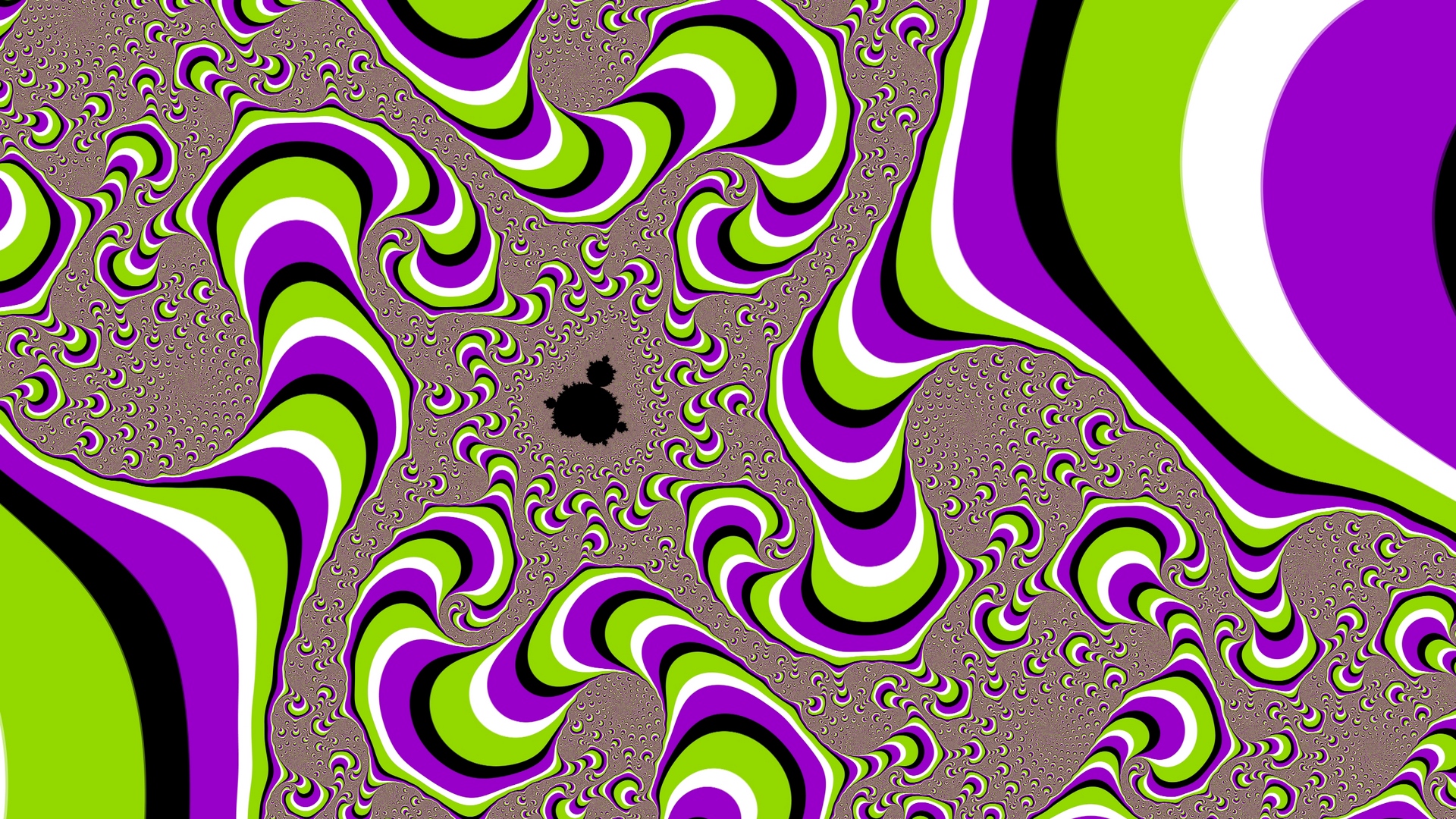 Wallpaper Abstraction, Illusion, Purple, Green, White - Optical Illusion - HD Wallpaper 