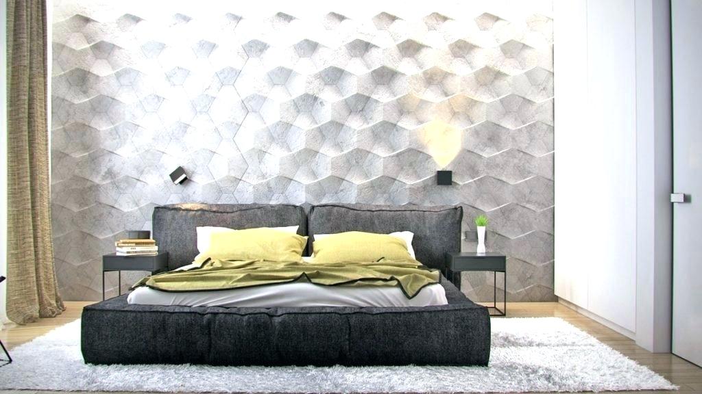 Bedroom Wall Ideas Wallpaper Design Ideas Bedroom Wall - Textured Wall In Bedroom - HD Wallpaper 