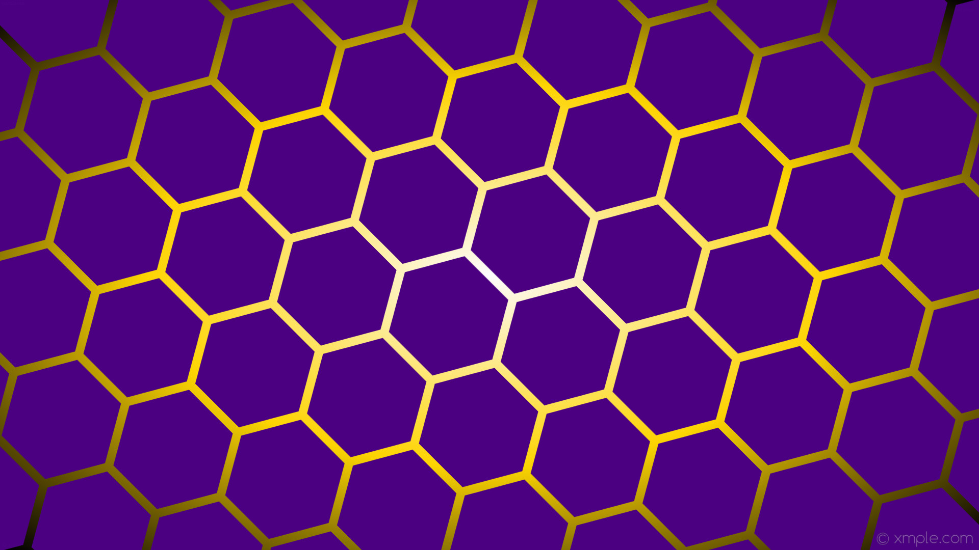 1920x1080, Wallpaper Gradient Glow Purple Yellow Hexagon - Purple And Gold Wallpaper Hd - HD Wallpaper 