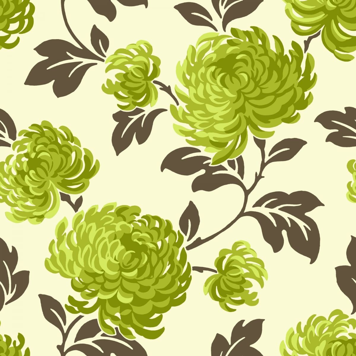Green / Brown / Cream - Green And Brown Wallpaper Uk - HD Wallpaper 