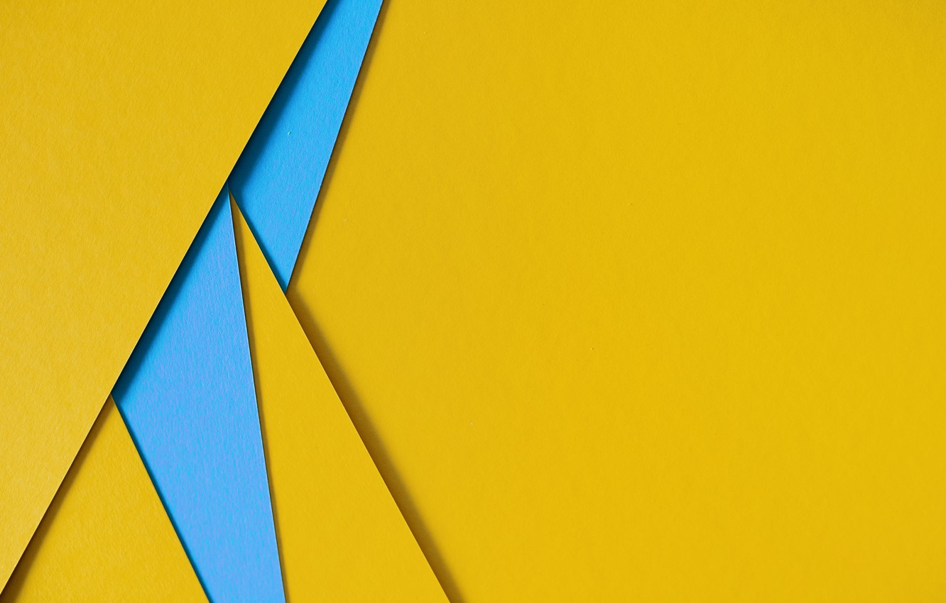 Photo Wallpaper Line Blue Yellow Geometry Background Triangle 1332x850 Wallpaper Teahub Io