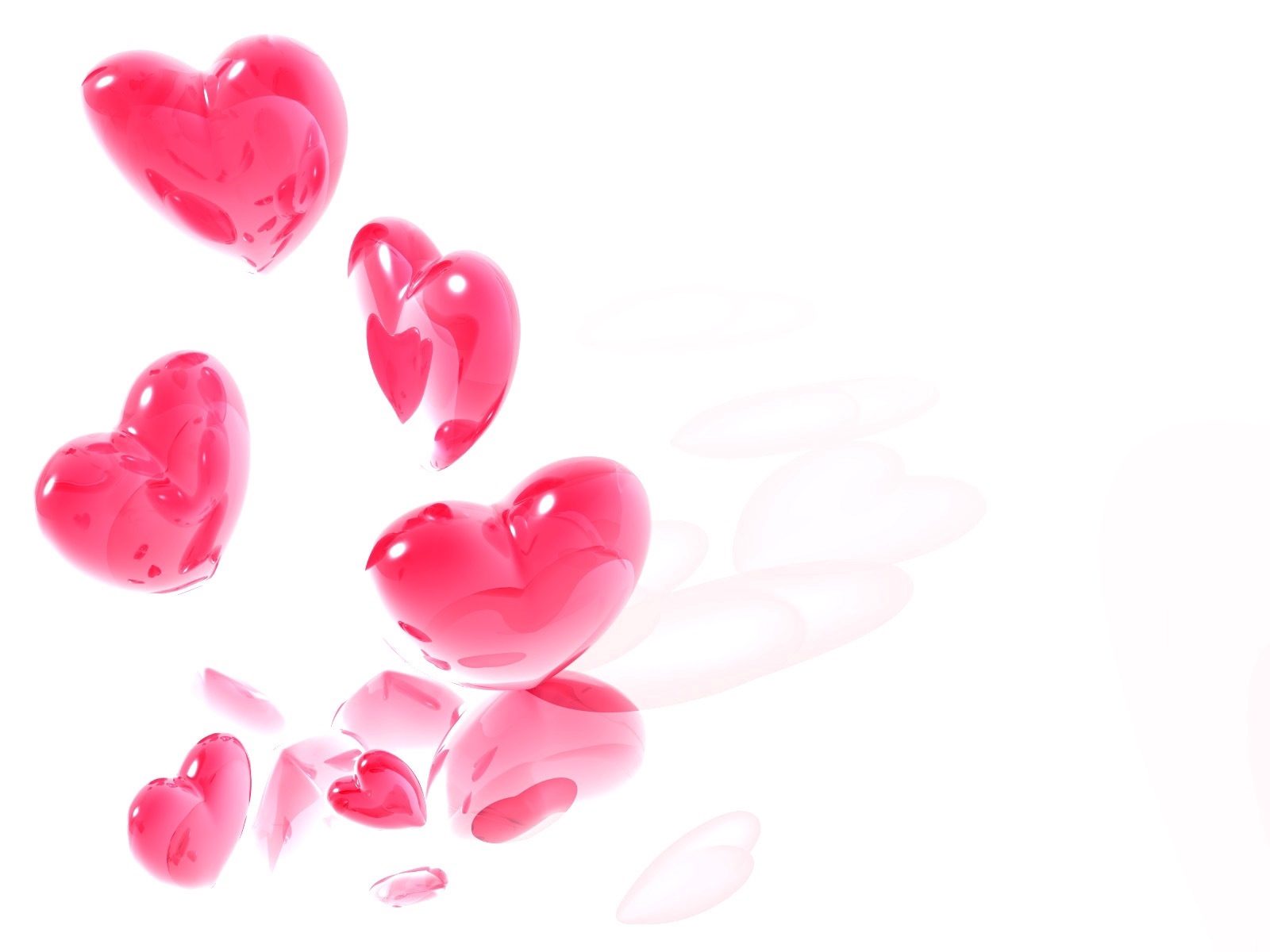 Wallpaper Heart, Pink, White, Flight - Beautiful Love Heart Symbol - HD Wallpaper 