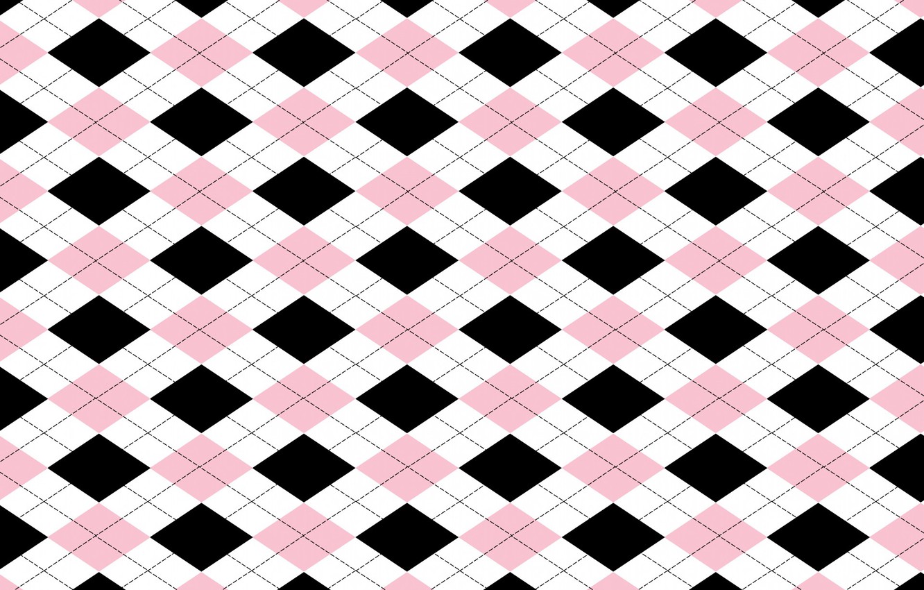 Photo Wallpaper White, Background, Pink, Black, Geometry, - Motif - HD Wallpaper 