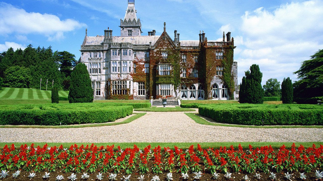 Hd, Wallpapers, Beautiful, House, Best, Desktop, Backgrounds, - Adare Manor - HD Wallpaper 