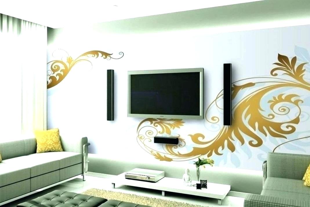 Feature Wall Ideas For Small Living Room Room Wall - Wall Designs Around Tv - HD Wallpaper 