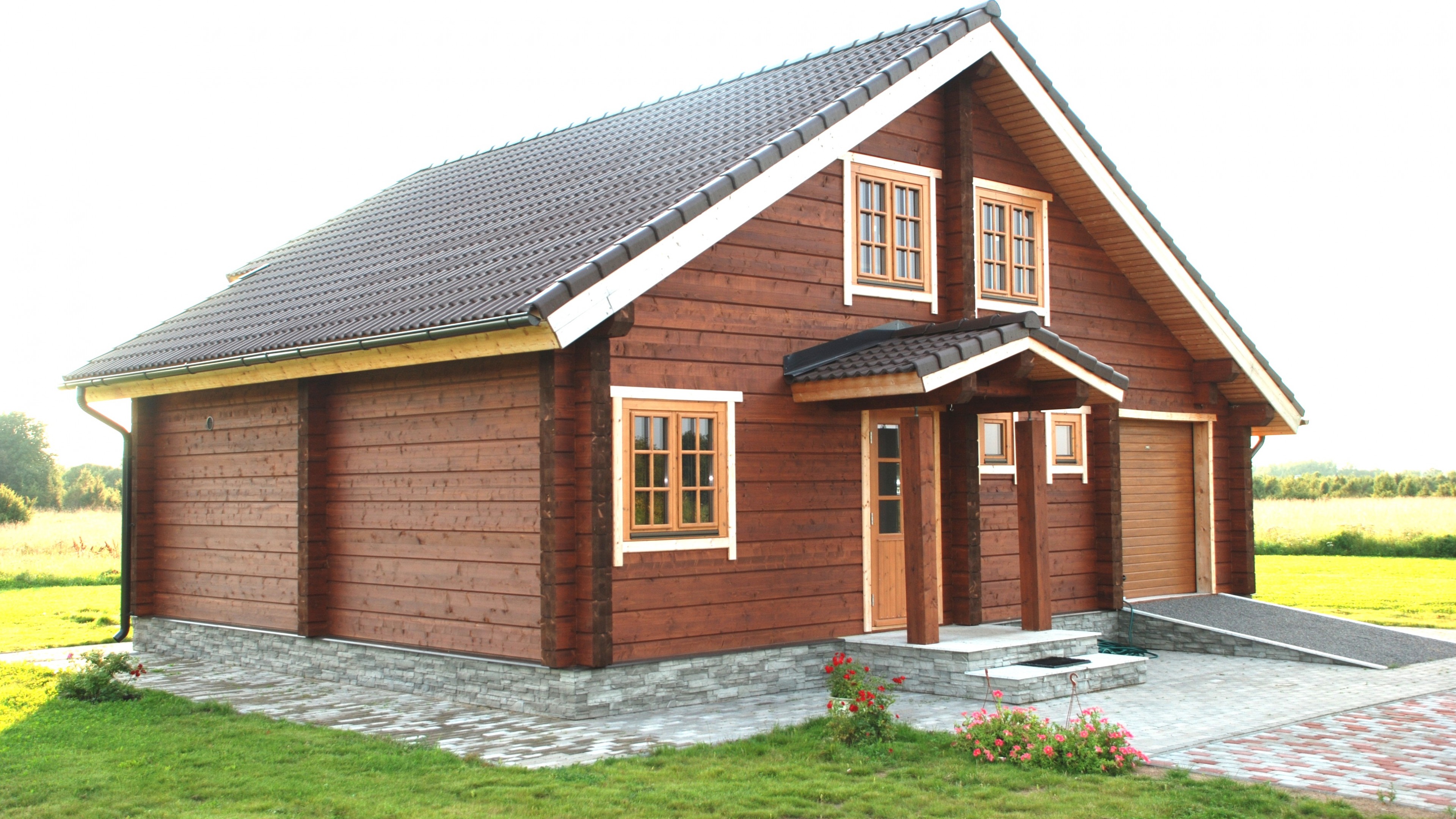 Wood House - HD Wallpaper 