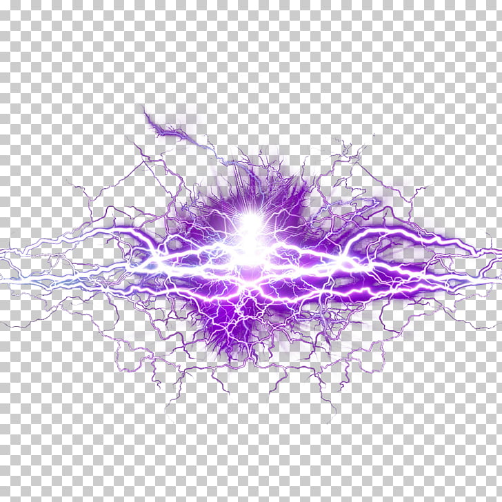 Purple Lightning Transparent Background - HD Wallpaper 