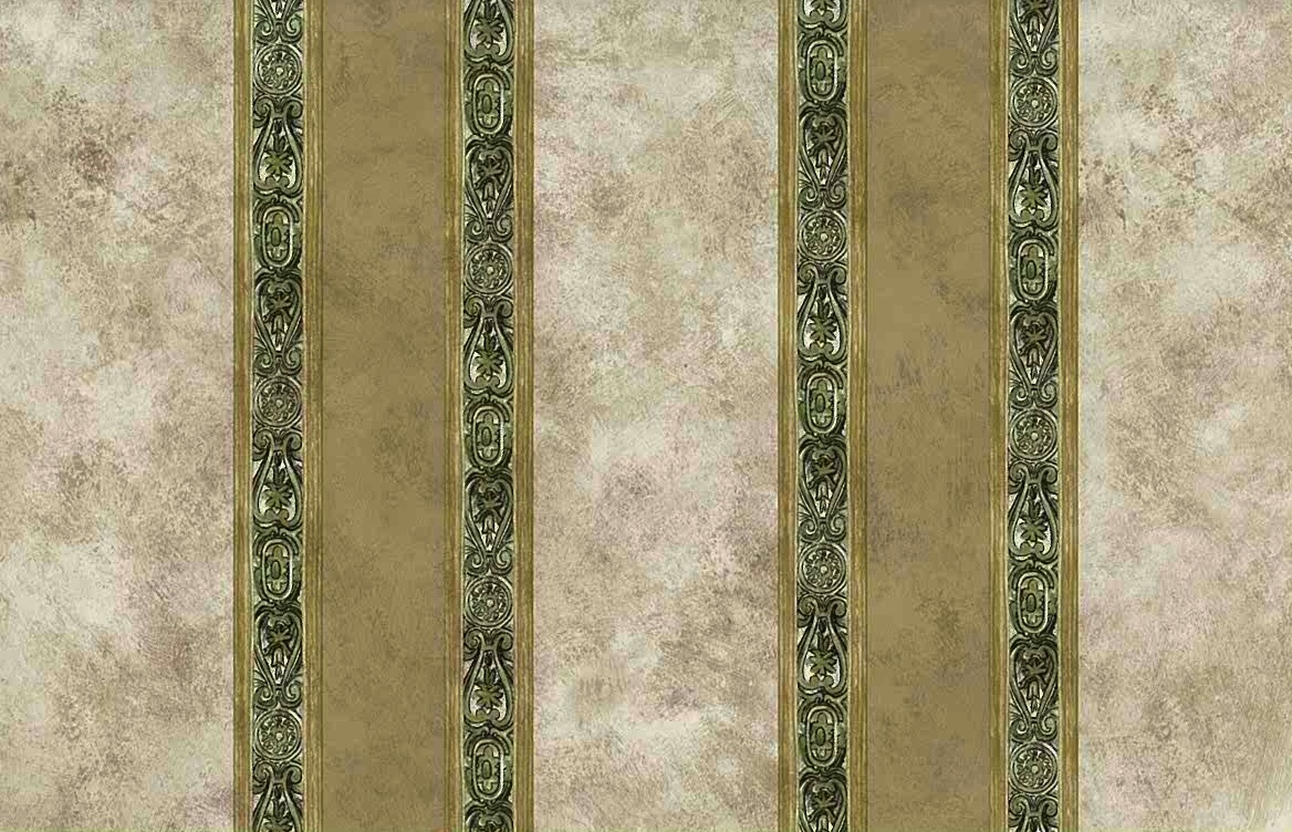 Beige Green Striped Vintage Wallpaper, Beige, Faux - Baidge Green - HD Wallpaper 