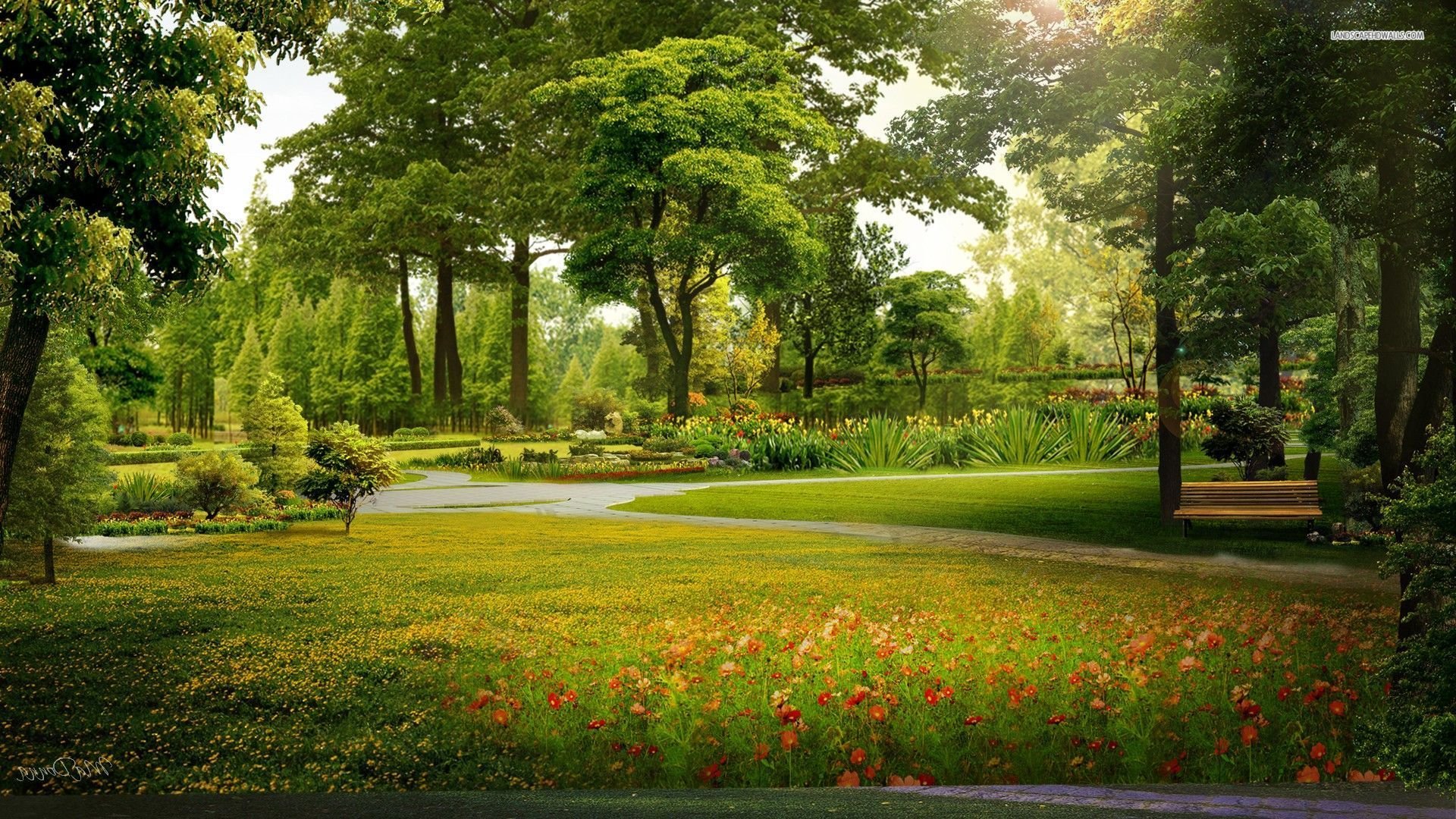 High Resolution Garden Full Hd Wallpaper Id - High Resolution Garden Images Full Hd - HD Wallpaper 