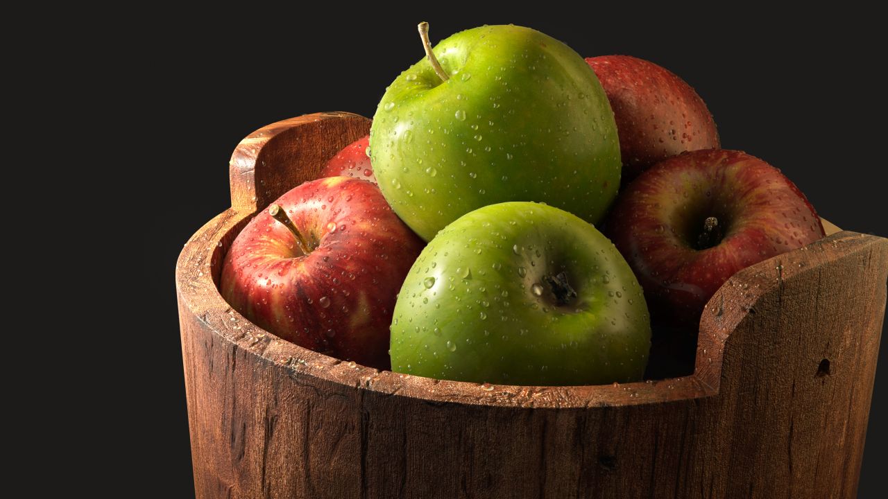 Background Red Fruit Apple - HD Wallpaper 