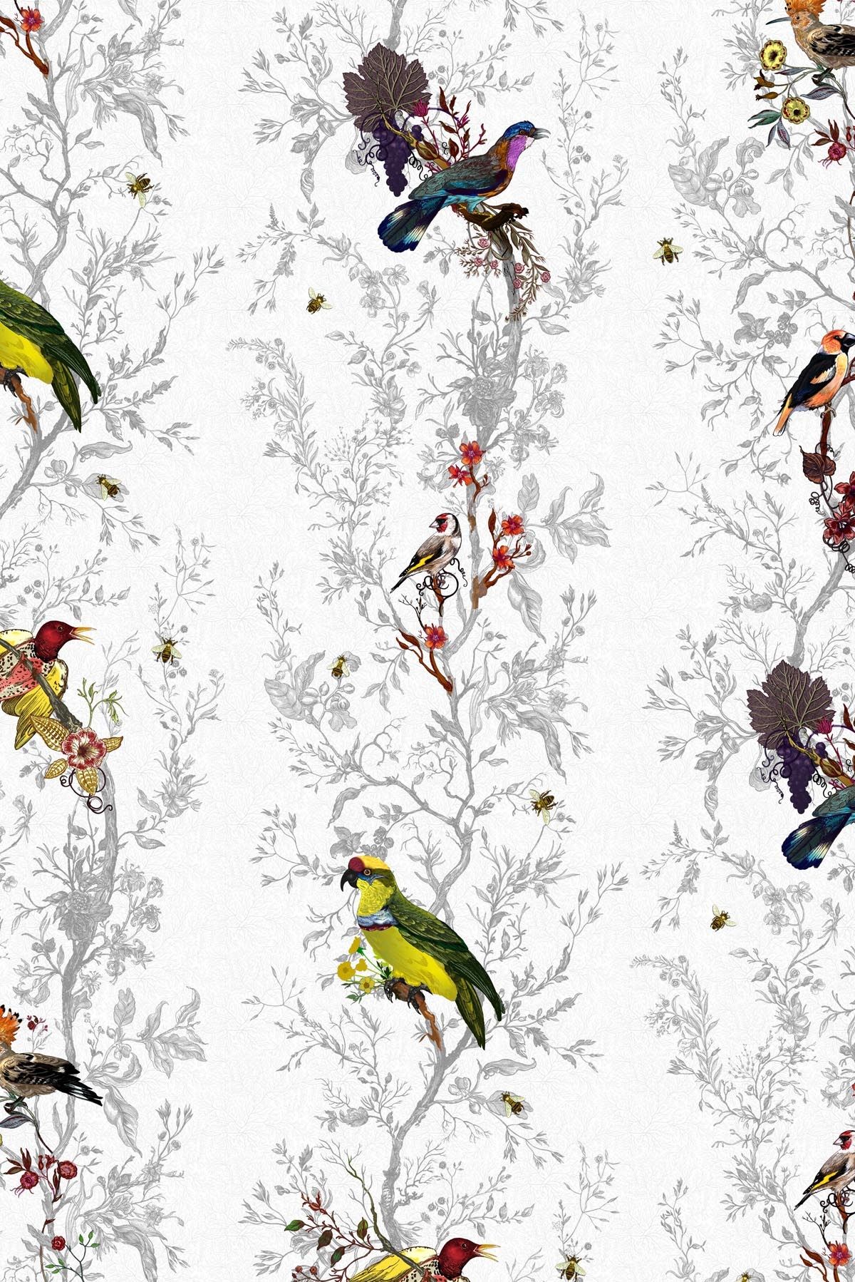 Timorous Beasties Birds N Bees - HD Wallpaper 