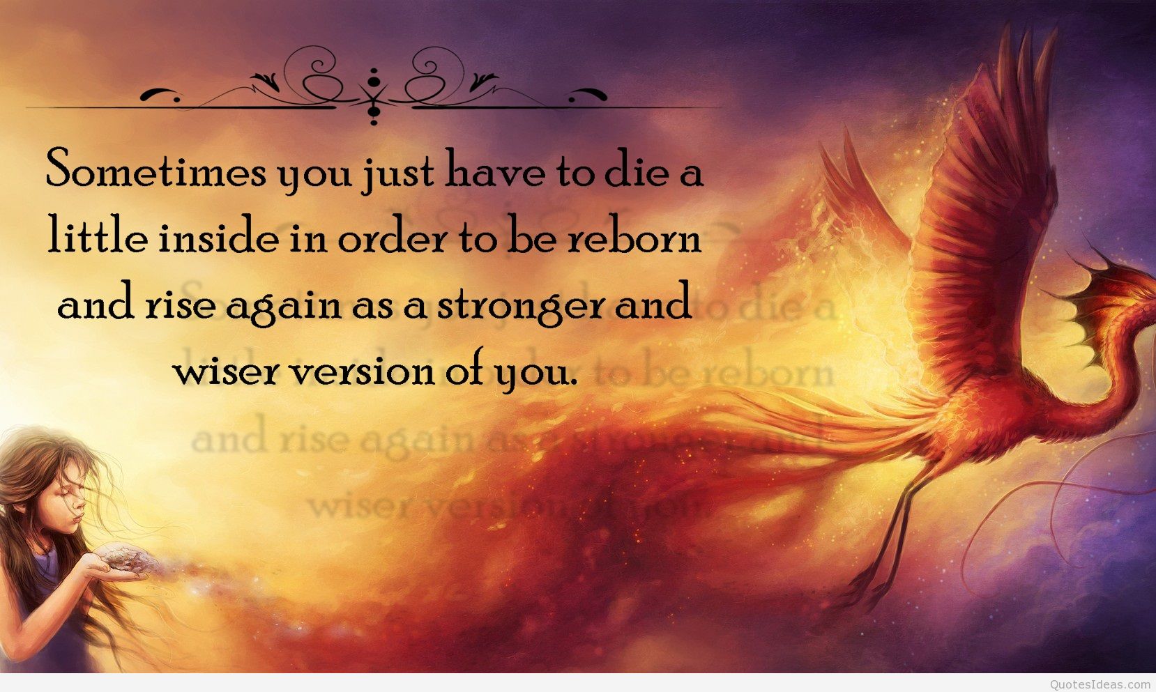 Quotes About Strength Hd Wallpaper - Phoenix Bird - HD Wallpaper 