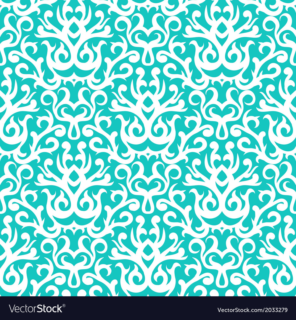 Damask Pattern Turquoise Damask - HD Wallpaper 