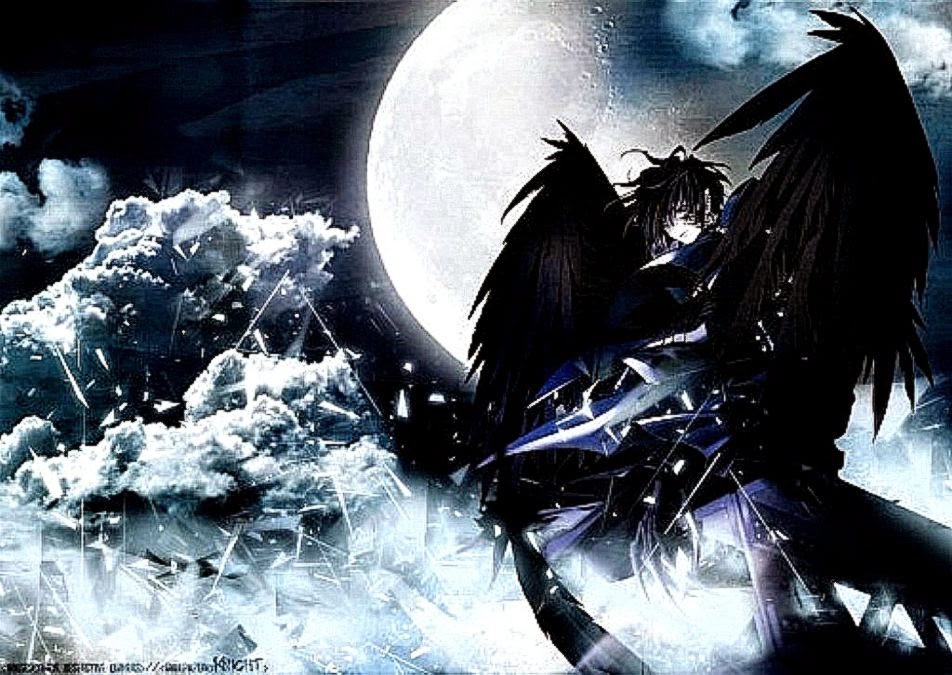 Download Anime Elio Lobo Dark Jpg Wallpaper Full Hd - Dark Angel Anime - HD Wallpaper 