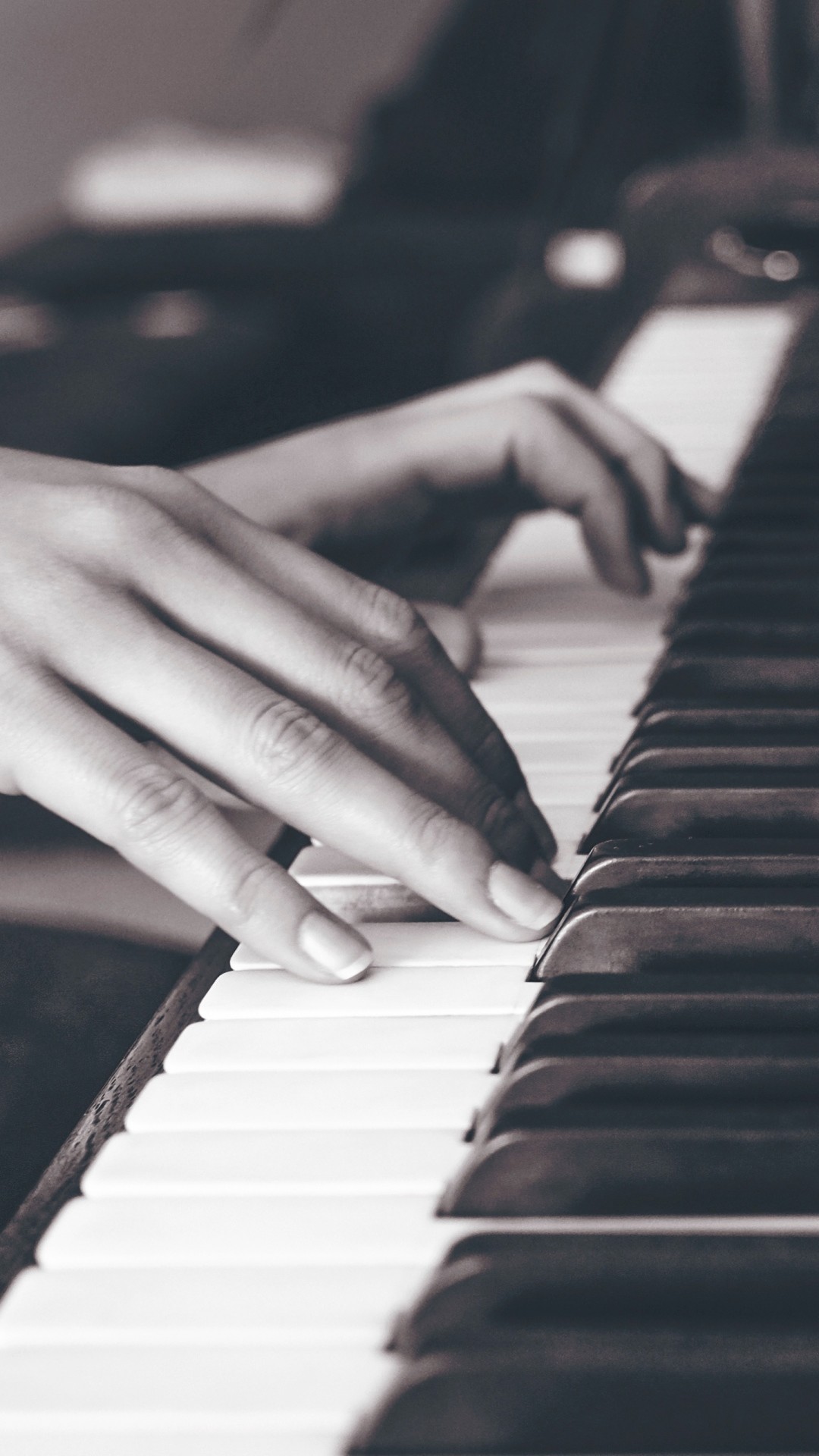 Wallpaper Piano, Hands, Keys, Bw 
 Data-src - Keyboard Piano Wallpaper Hd - HD Wallpaper 