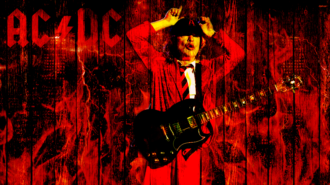 Ac Dc Angus Young - 1366x768 Wallpaper - teahub.io