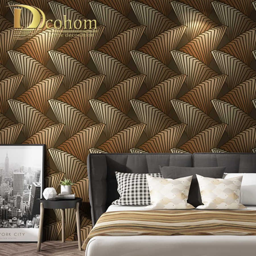 Dcohom Modern Geometric Pattern Designs 3d Wallpaper - Walls Design For Bedroom - HD Wallpaper 