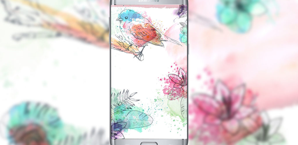 Watercolour Bird Wallpaper - Illustration - HD Wallpaper 