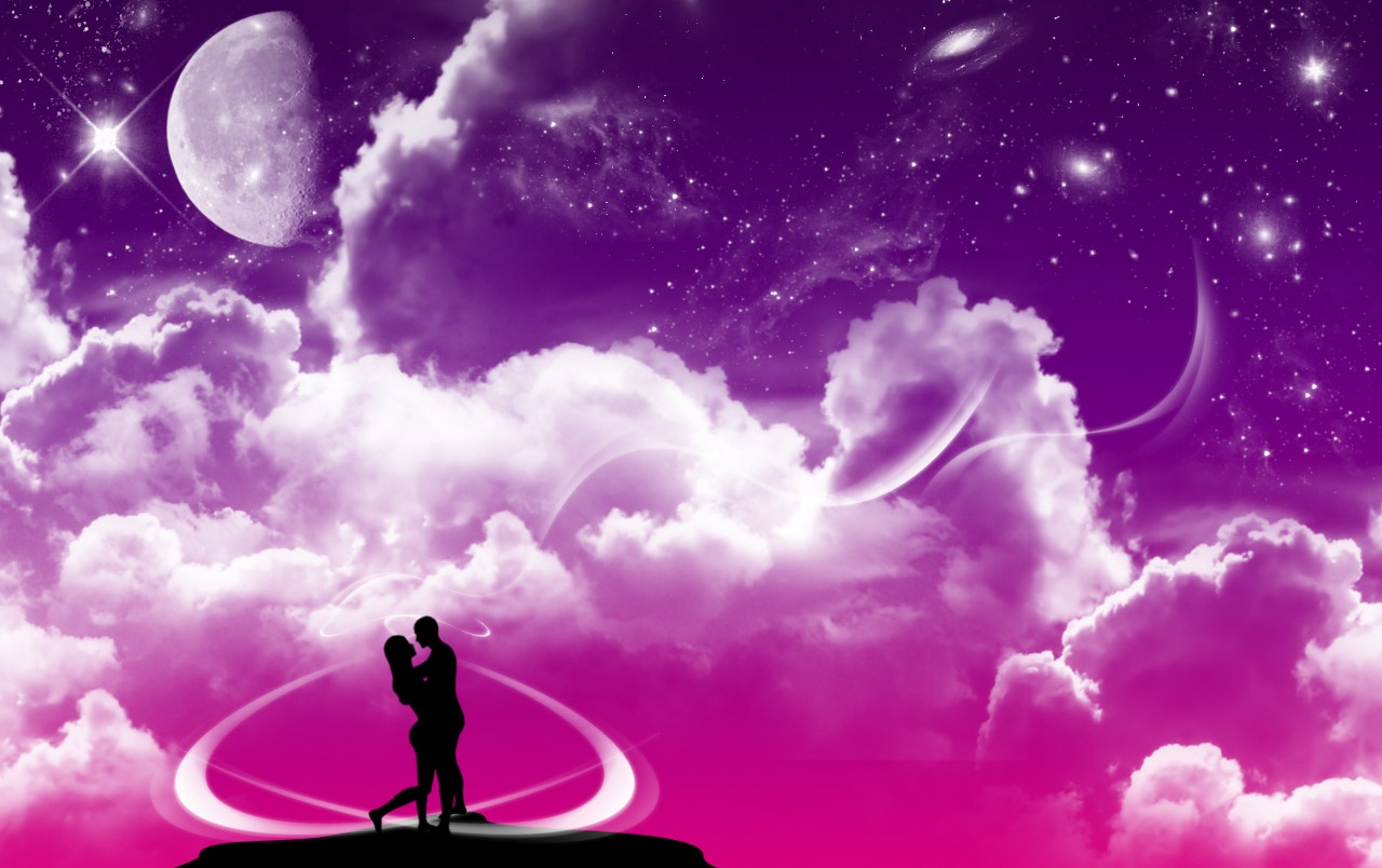 Nacht Der Liebe Wallpapers - Valentine Day Special Couple - HD Wallpaper 