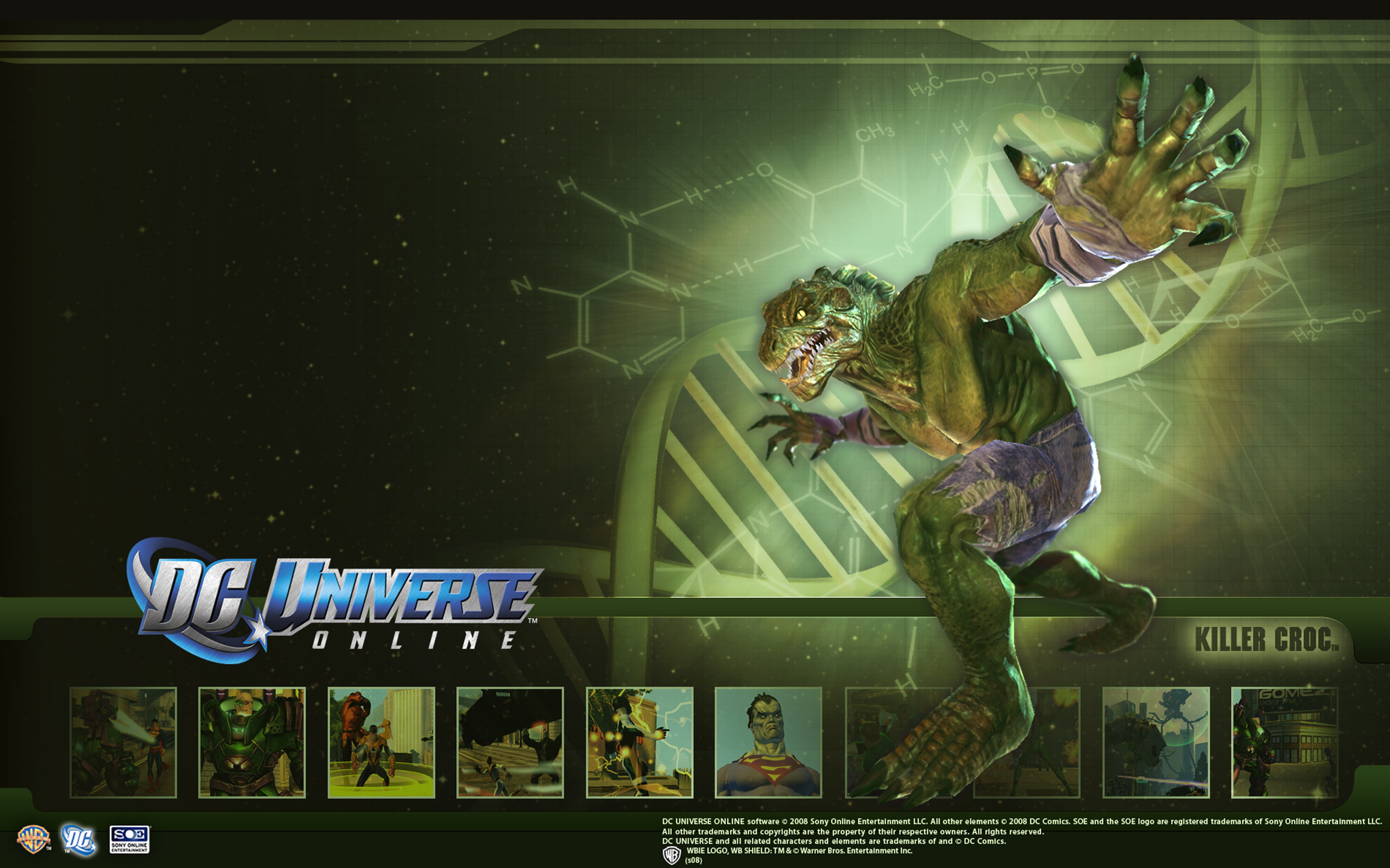 Killer Croc Wide Wallpaper - Dc Universe Online Dinosaur - HD Wallpaper 
