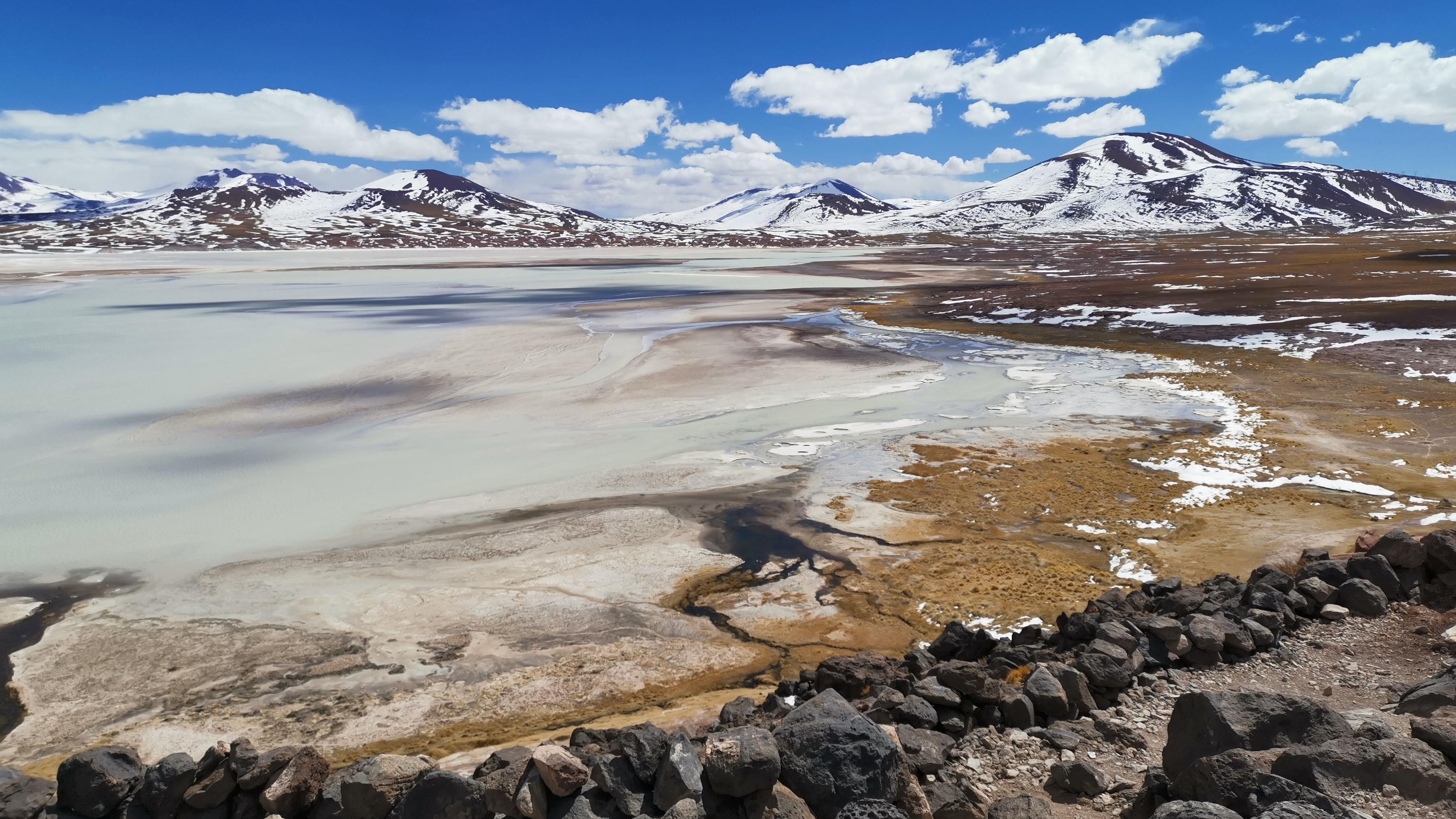 A Lake In The Altiplano Of Chile Wallpaper - Summit - HD Wallpaper 