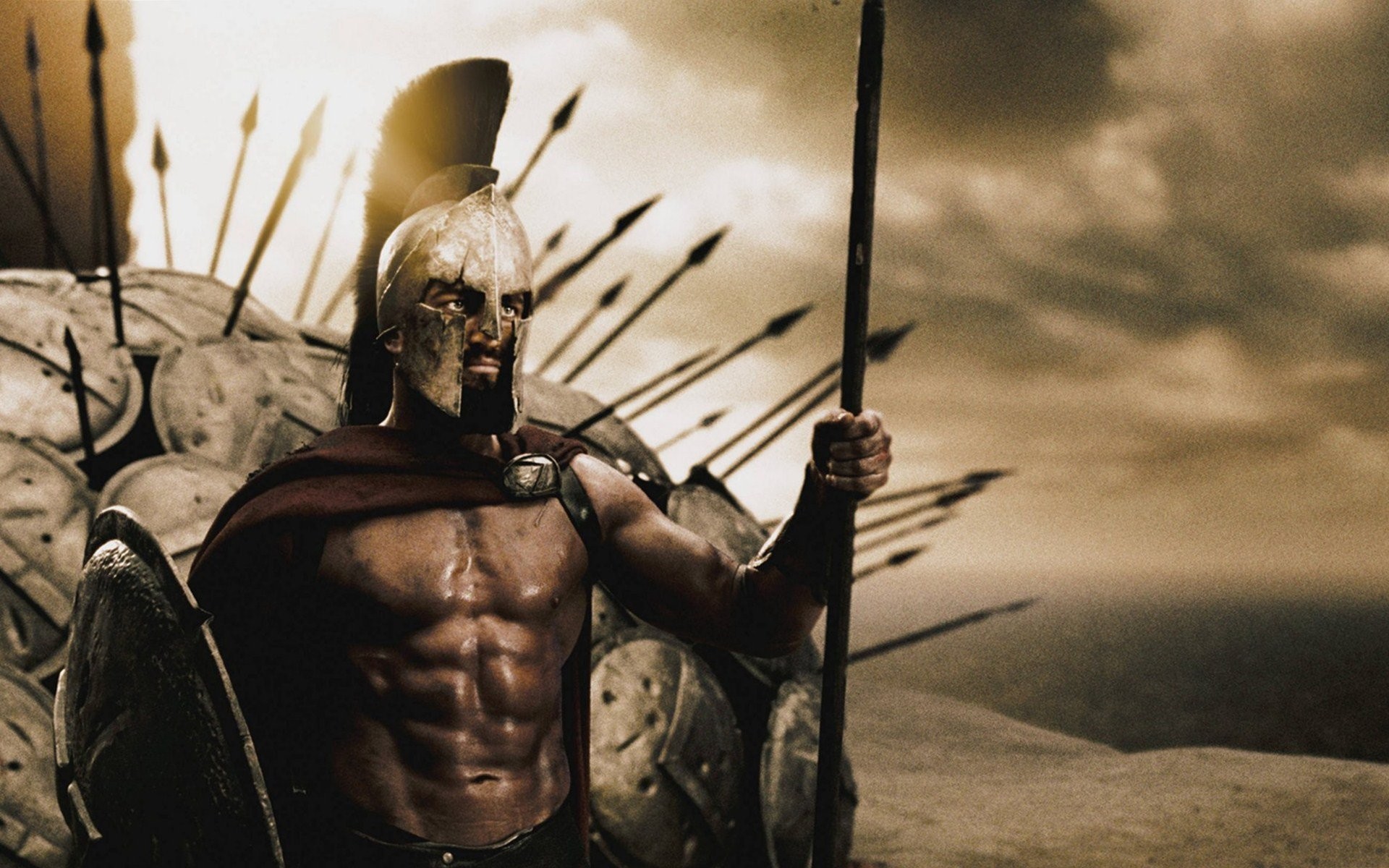 300 Spartans Hd Desktop Wallpaper - Spartan Warrior - HD Wallpaper 