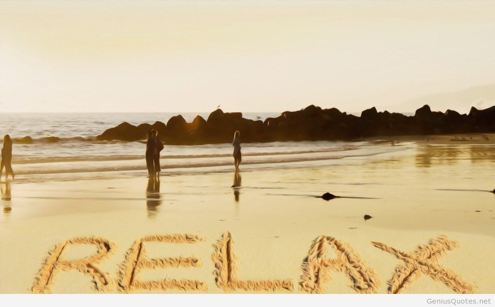 Summer Hd Wallpaper Relax Quote Quote - Relax On The Beach - HD Wallpaper 