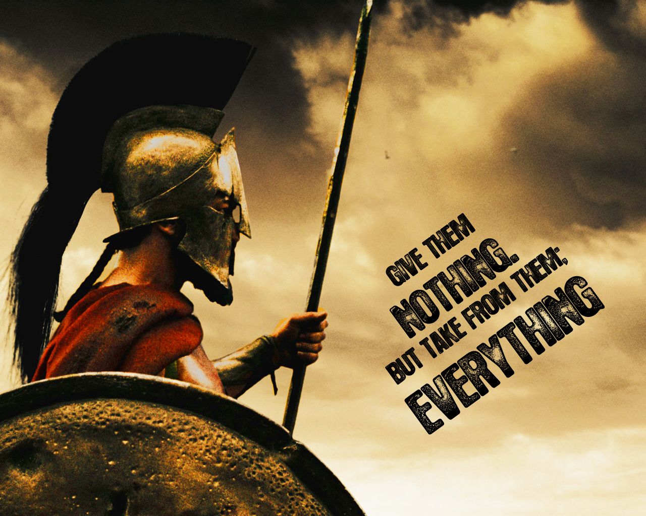 Sparta Give Them Nothing - HD Wallpaper 