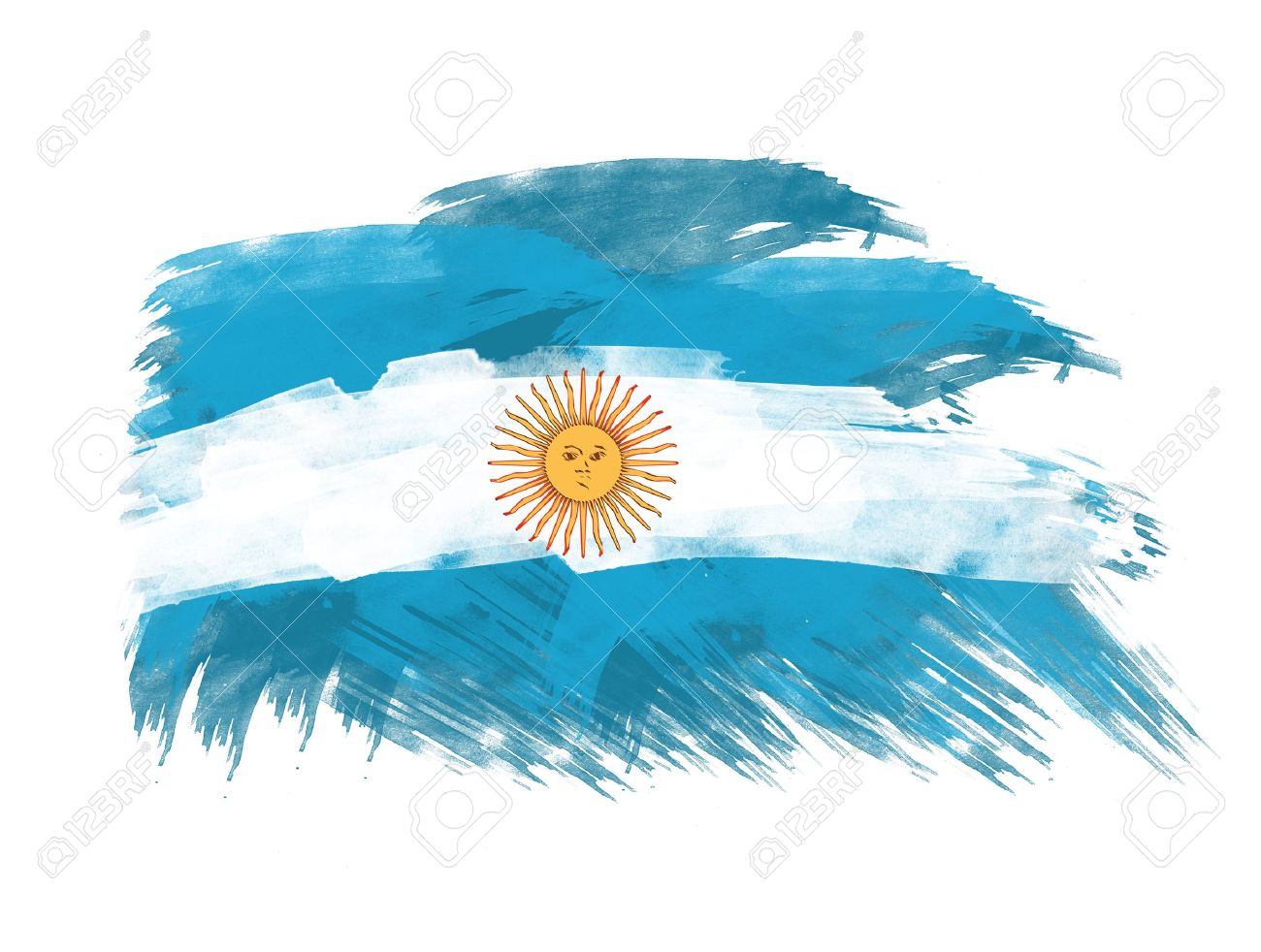 Bandera Argentina Pintada Png - 1300x982 Wallpaper - teahub.io