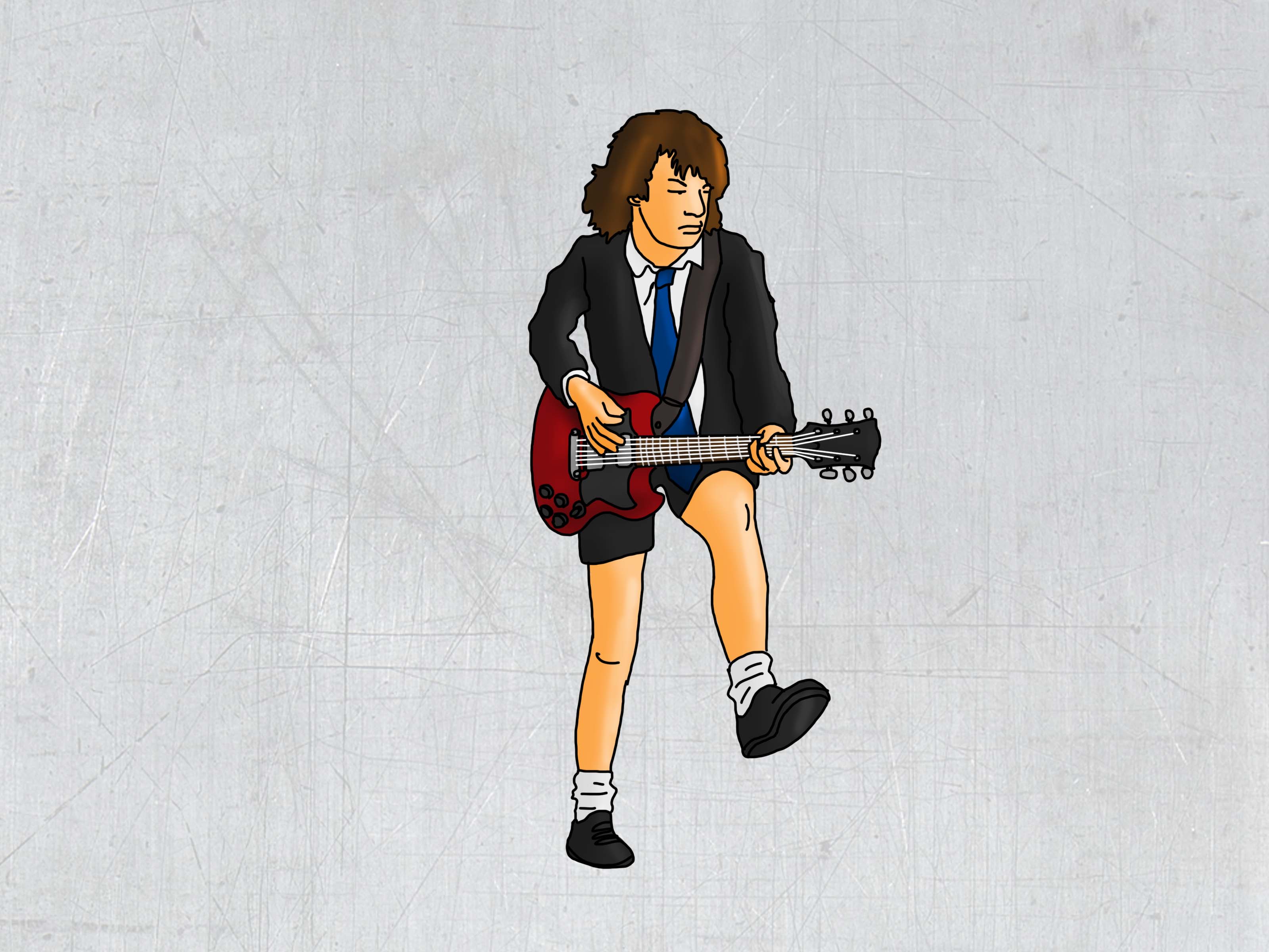 Image Titled Rock Like Angus Young Step - Girl - HD Wallpaper 