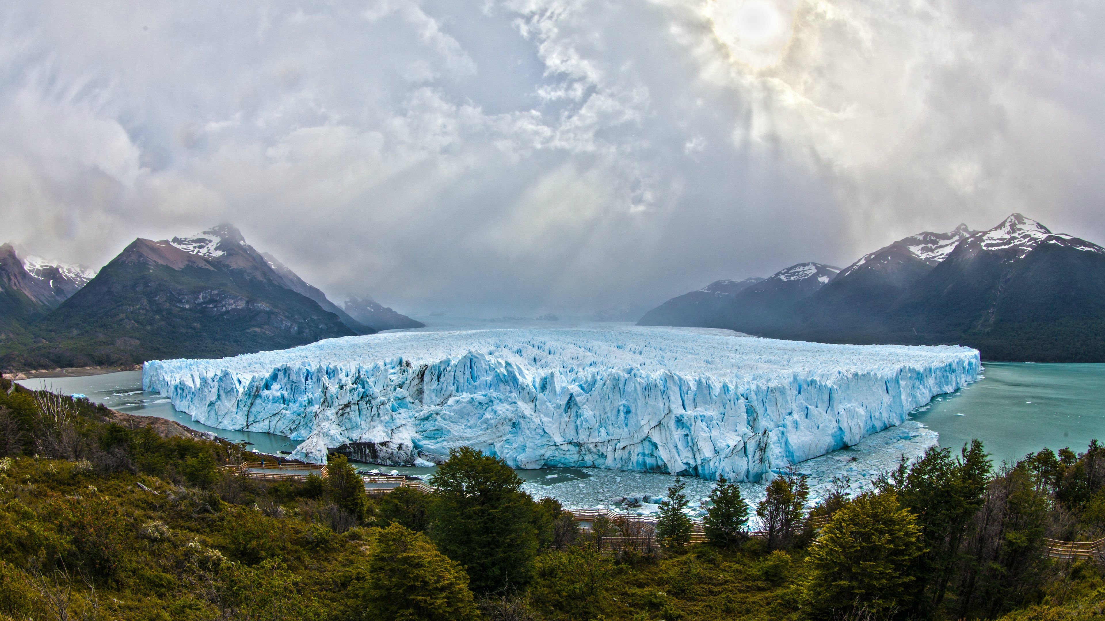 Glacier Patagonia Landscape Argentina Wallpaper - Parque Nacional Los Glaciares Hd - HD Wallpaper 