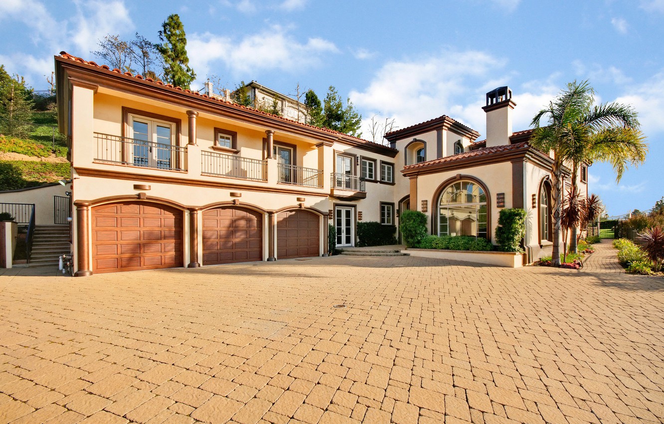 Photo Wallpaper House, Style, Architecture, Mansion, - House - HD Wallpaper 