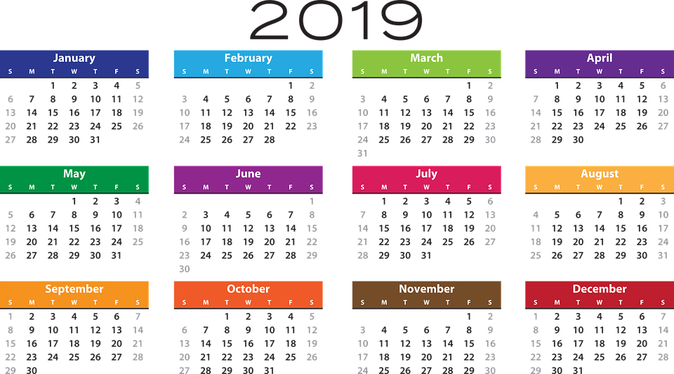 2019 Calendar Png Pic - Social Security Payment Schedule 2019 - HD Wallpaper 