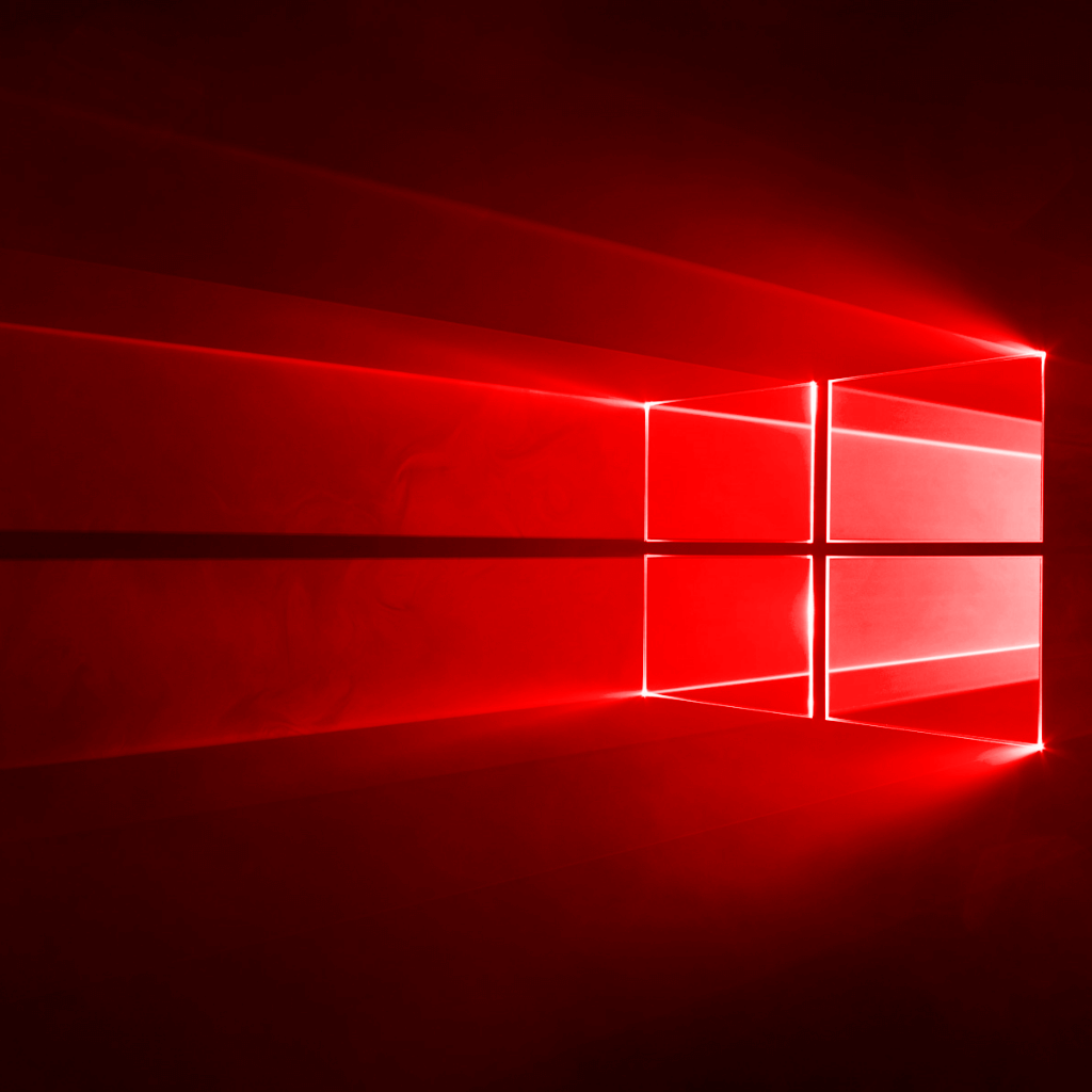 Red Windows 10 Hero Wallpaper