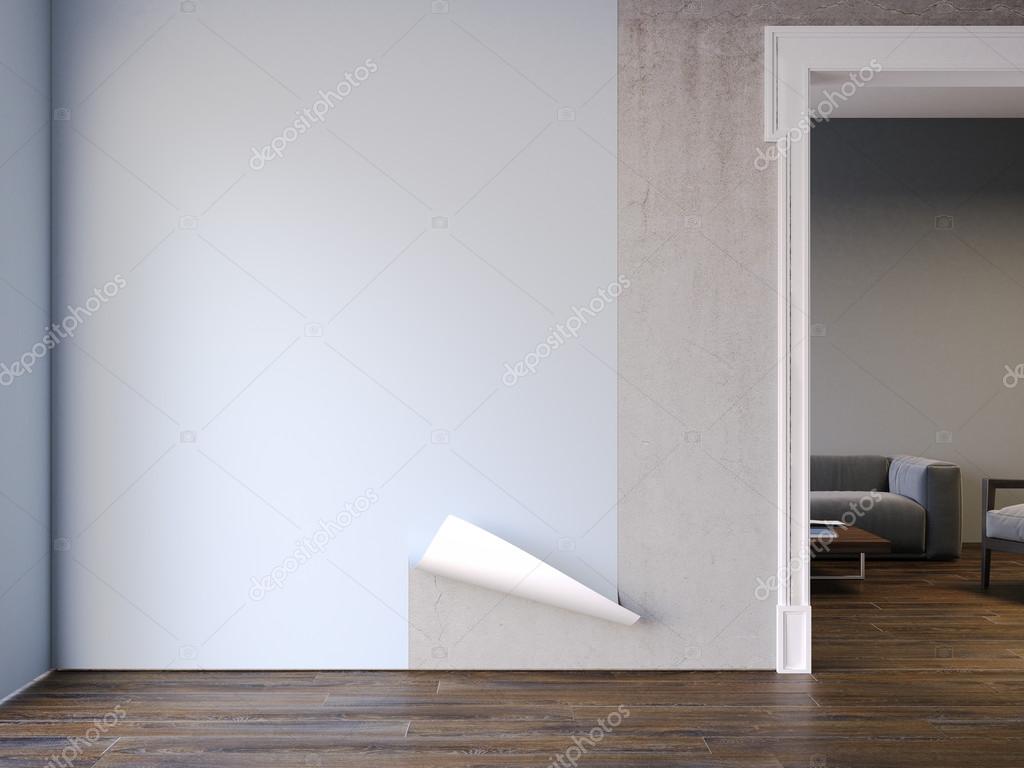 Plaster Brick Wall - HD Wallpaper 