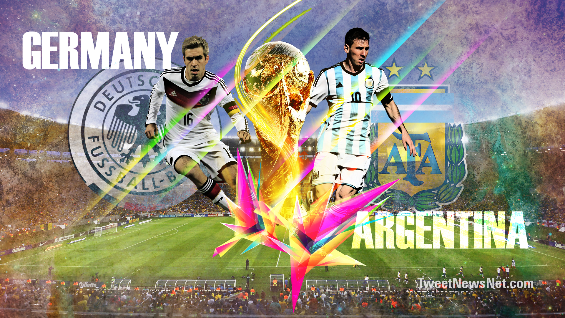 Germany Vs Argentina Wallpaper - Argentina Vs Germany World Cup Final Poster - HD Wallpaper 