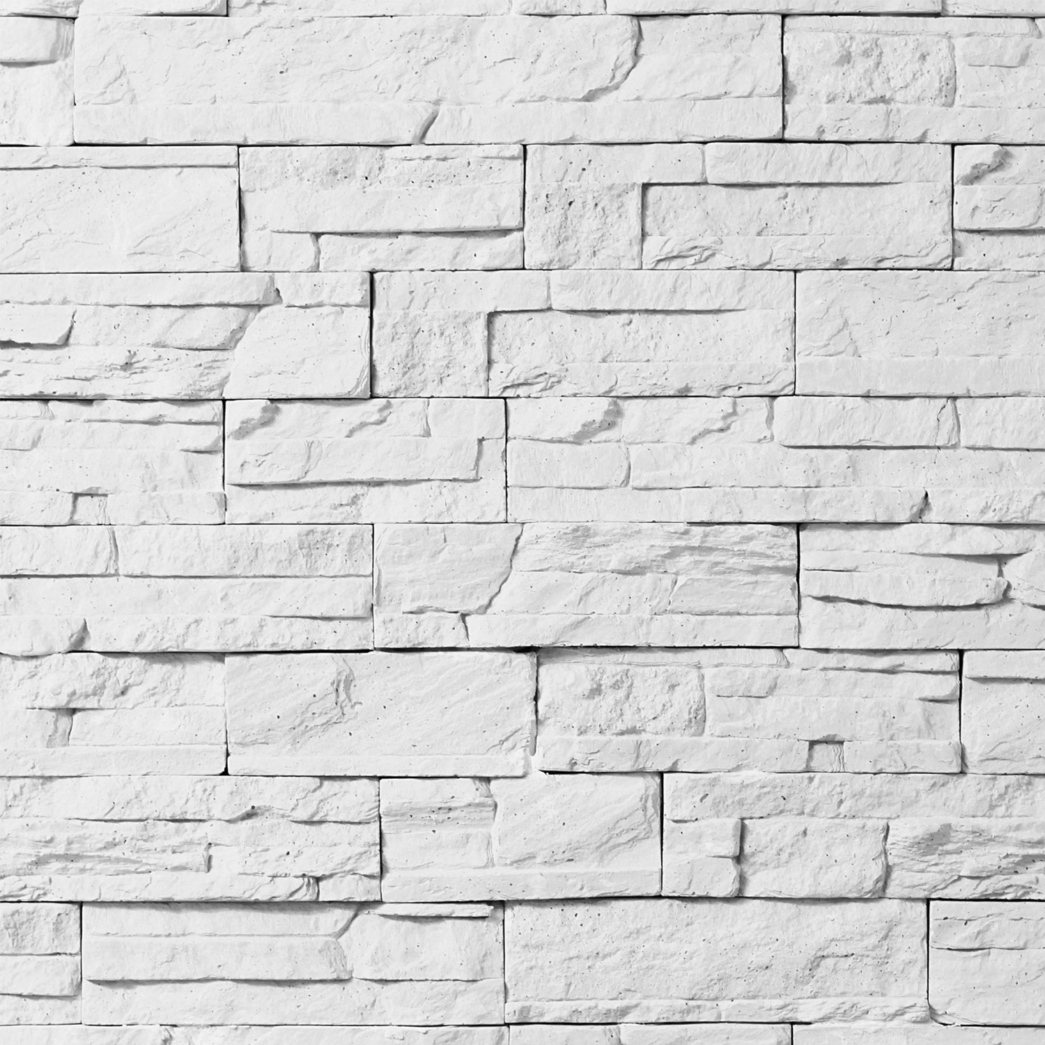 White Uneven Wall - White Decorative Brickwork - HD Wallpaper 