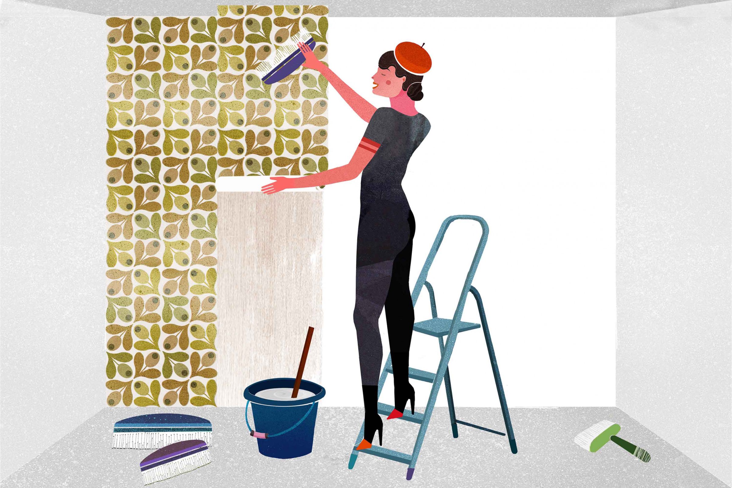 How To Hang Non Woven Wallpaper Hanging The Wallpaper Tapeten