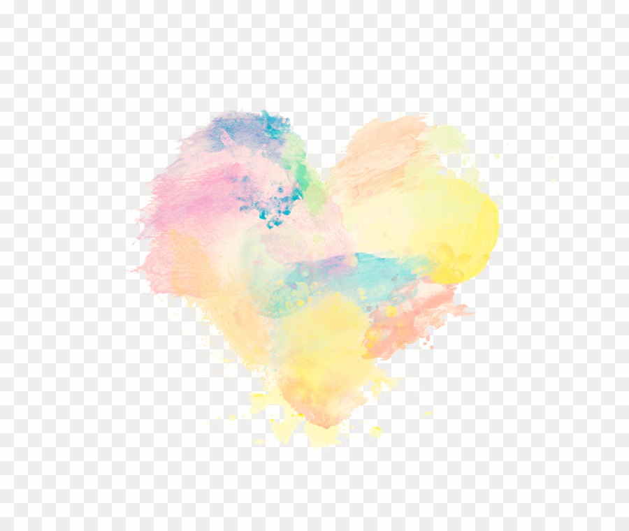 Acuarela Png Watercolor Painting Desktop Wallpaper - Heart - HD Wallpaper 