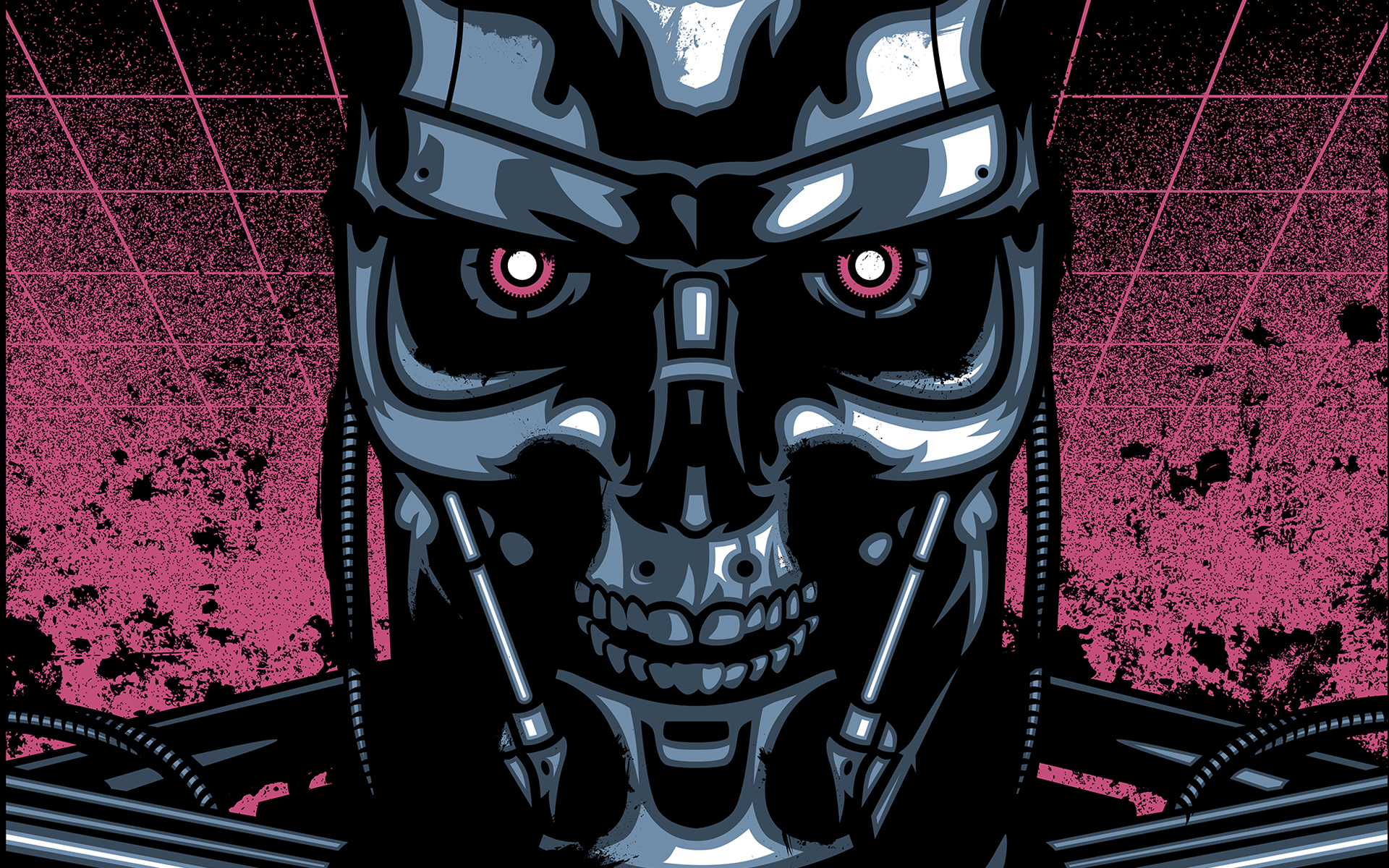Mysterybox Signalnoise T2 Desktop - Terminator 2 Movie Posters - HD Wallpaper 